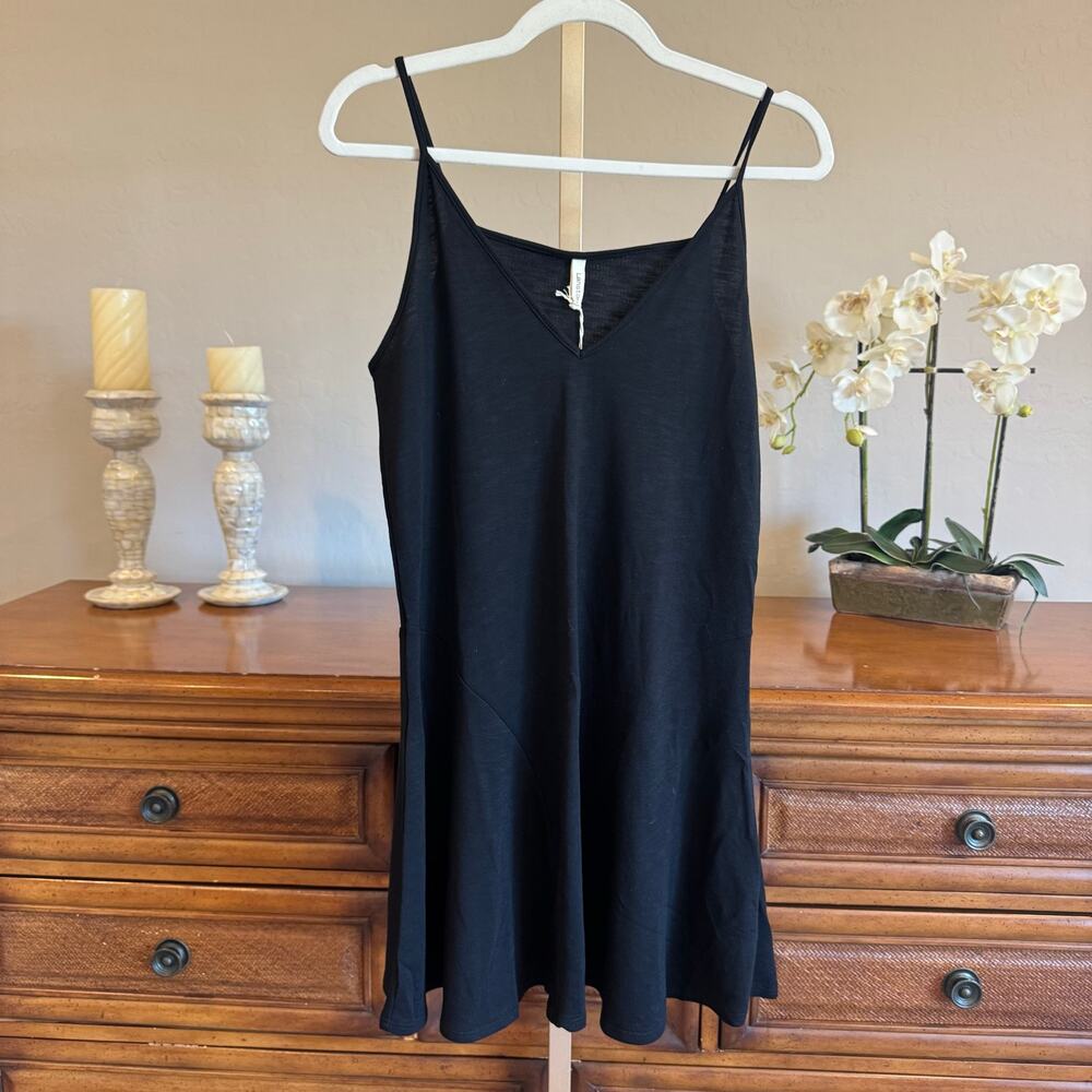 LANSTON Flare Cami Dress Black Size Medium NWT - Picture 2 of 8